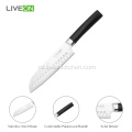 5Cr15MoV Oțel Pakka de lemn din lemn Santoku